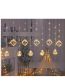 Fashion Warm White Eight Gongneng Usb With Remote Control Led Leather Wire Christmas Curtain Lights (charged)