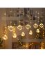 Fashion Warm White Leather Line Lamp Plug Type Led Leather Wire Christmas Curtain Lights (charged)