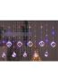 Fashion Warm White Eight Gongneng Usb With Remote Control Led Leather Wire Christmas Curtain Lights (charged)