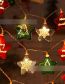 Fashion Christmas Star 2 Meters 10 Lights (two Long-bright Battery Models) Christmas Pendant String Lights (charged)