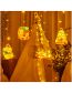 Fashion Yellow Christmas Led Curtain Lights (charged)