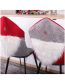Fashion Faceless Chair Cover Red Felt Christmas Chair Cover