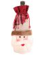 Fashion Linen Wine Set Deer Christmas Three-dimensional Doll Linen Wine Set