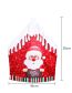 Fashion Printed Seat Cover Snowman Fabric Christmas Snow Top Triangle Seat Cover