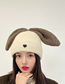 Fashion Light Blue Knitted Rabbit Ear Pullover Hat