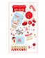 Fashion 18 Stickers/sheet (3 Pieces) Christmas Wrapping Stickers