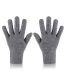 Fashion Blue Knitted Five-finger Gloves