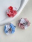 Fashion Blue Alloy Fabric Flower Brooch