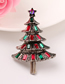 Fashion 8# Alloy Diamond Christmas Tree Brooch
