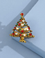 Fashion 6# Alloy Diamond Christmas Tree Brooch
