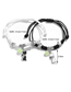 Fashion 5# Alloy Cord Braided Heart Bracelet Set