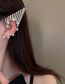 Fashion Silver Metal Inlaid Pearl Elf Earrings