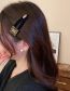 Fashion Hair Tie - Black Metal Logo Pleated Hair Tie