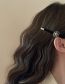 Fashion Duckbill Clip - Black Alloy Drop Oil Camellia Pearl Hair Clip