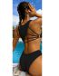 Fashion White Solid Color Cutout One Piece Swimsuit