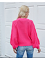 Fashion Phosphor Acrylic Cable Crew Neck Pullover Knit Sweater