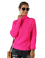 Fashion Fluorescent Green Blend Knitted Turtleneck Bottoming Sweater