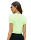 Fashion Fluorescent Green Metal Chain Knitted Cardigan