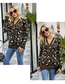 Fashion Green (off The Shoulder) Acrylic Leopard Knit Crew Neck Off-shoulder Pullover Sweater