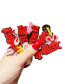 Fashion 4# New Year's Hairpin 8-piece Set - Mengmeng Fabric Lucky Cat Bow Strawberry Hair Clip Set