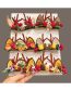Fashion Red Horn And White Hair Ball Christmas Antlers Clip