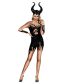 Fashion Black Polyester 3d Printing One Piece Costume