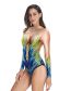 Fashion 2# 3d Printed One Piece Long Sleeve Swimsuit