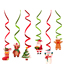 Fashion 1# Christmas Cartoon Spiral Ornament Set