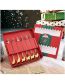 Fashion Titanium Gold-christmas Fork Six Gift Boxes Titanium Steel Christmas Spoon Gift Box