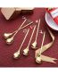 Fashion Titanium Gold-christmas Fork Six Gift Boxes Titanium Steel Christmas Spoon Gift Box