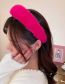 Fashion Headband - Rose Red Irregular Plush Headband