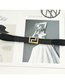 Fashion Curved Line Snap (2.5 Elastic) Wide Belt With Metal Curved Line Snap Button