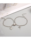 Fashion 3# Alloy Geometric Chain Magnetic Love Bracelet Set