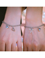 Fashion 5# Alloy Geometric Chain Magnetic Love Bracelet Set