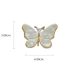 Fashion 2# Brooch-golden Pearl Zircon Butterfly Bronze Diamond Butterfly And Pearl Round Brooch
