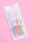 Fashion 3 Pcs/bag Plastic Thick And Thin Tip Highlighter