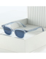 Fashion Black Frame Grey Sheet Square Frame Sunglasses