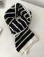 Fashion Twist - Caramel Stripes Blend Knit Striped Striped Scarf