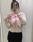 Fashion Pink Floral Jacquard Knitted Jacket