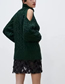 Fashion Green Wool Knit Turtleneck Sweater