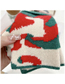 Fashion Red Christmas Knitted Half Finger Gloves