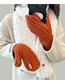 Fashion Purple Solid Knit Touchscreen Fingerless Gloves