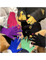 Fashion Purple (drill Random Color) Acrylic Diamond Geometric Nail Gloves