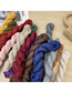 Fashion 14# (regular) Cotton And Linen Pleated Solid Color Scarf
