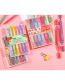 Fashion Square Pole Low Card Sweetheart Plastic Double-ended Scented Soft-tip Highlighter
