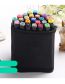 Fashion 24 Colors Plastic Double End Marker Stationery Set