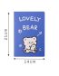 Fashion Blue Bear Series Paper Bear Cartoon Notepad