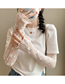 Fashion White Rhombus Lace Floral Sunscreen Sleeves
