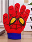 Fashion Red Spiderman Knit Five Finger Gloves