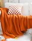 Fashion Orange 150x240cm 1.4kg Hanging Woven Sofa Blanket